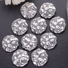 6PCS 15 19 불규칙한 버튼 아름다운 모양 골드 23 합금 컬러 생크 아연 25MM, [00] 25MM-6Pcs, 1