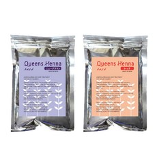퀸즈 best헤나 (1+1) 한개사면 한개더 천연헤나염색약 100g Queens best henna, 레드+브라운, 1개