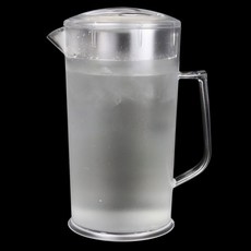 PC 워터포트 2리터 업소용 물병 카페 손잡이 물통, 불투명, 2L