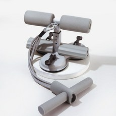 홈트레이닝 윗몸일으키기 보조기 복근운동기구 헬스소품 휴대용 더블 빨판, 1개, 회색