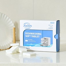 액실린 식기세척기용 잔여물없는 간편사용 소프트 블럭세제 10겹 압축 식기세정제 신개념 절단불필요 가루날림 없음 식기세척기 세제 블럭형, 1개, 36회분