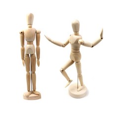 구체관절 인형 소14cm 원목 나무 목각 사람모형ryu7+4maX
