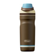 Sidagar 580ml 스테인리스 보온 텀블러 손잡이 핸들 휴대용 보온병, 1개, 브라운