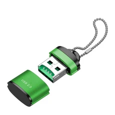 USB 마이크로 SDTF 카드 리더 2.0 미니 휴대폰 메모리 고속 어댑터 노트북 액세서리용, 04 green