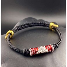 拉胡符管手繩，男女皆可佩戴，擋小人吃小人，手工編織，守護平安，提升運勢, 1個, C