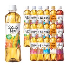 웅진식품 차음료 6종 (하늘보리 3개 누룽지차 3개 결명자차 3개 카뮤트현미차3개 옥수수수염차3개 자색옥수수수염차 3개 ), 18개, 500ml