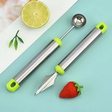 不鏽鋼水果挖勺組 水果雕花工具, 1個