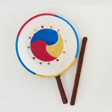 초등 저학년 돌봄교실 수업교재 종이접시 전통악기 소고 만들기 방과후교실 창작활동, 1개