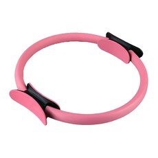 健身圈 瑜珈環 高強度玻璃鋼纖維 防滑 耐腐蝕 直徑38cm 瑜珈輔助訓練器材, 粉色, 1個
