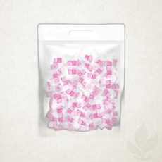 비누클레이 꼬메빔보 비누찰흙 버블솝플레이 향기 분홍 100개입