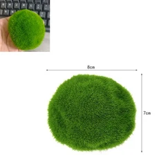 10/20pcs 인공 녹색 이끼 식물 시뮬레이션 된 이끼 돌 크리 에이 티브 홈 가든 잔디 바닥 장식 풍경 분재, 03 2pcs 7X8cm