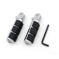 Triumph 適用機車腳踏，金屬鍍鉻防滑造型腳踏板