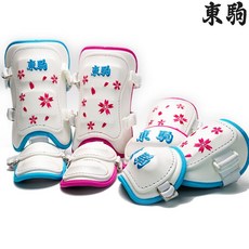 도쿠마 암가드 풋가드 팔꿈치보호대 프로모델 어센틱 직자수 플라워 낭만 시리즈 좌우겸용 2종, 암가드(좌우겸용), 핑크