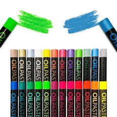 VELNOVA 형광색 메탈 혼합 오일파스텔 24색 editions*022879001EA sou+3400JV