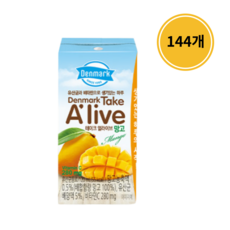 동원에프엔비 덴마크 테이크 얼라이브 망고 멸균 음료, 120ml, 144개