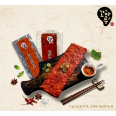 꼬마루 육포 마늘맛 ~ [국내산 수제 육포] 부드러운 수제 돈육포 꼬마루육포마늘맛, 100g, 1개