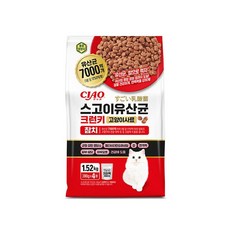 챠오츄르 전연령 고양이 스고이 유산균 크런키 건식사료, 참치, 1.52kg, 1개