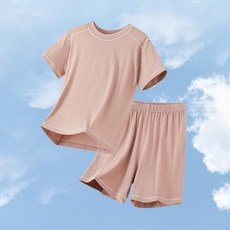 潔白 莫代爾兒童睡衣 空調服 套裝