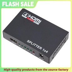 HDMI 분배기 1입력 4출력 HDMI 비디오 분배기 풀 HD 1080P 화면 복제 모니터 스위치 PC PS3/4 HDTV 프로젝터용, 1)USB Power Cable, [01] USB Power Cable