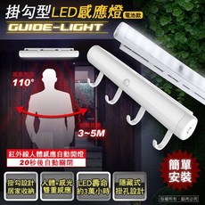 GUIDE-LIGHT 掛勾型LED感應燈, 1個