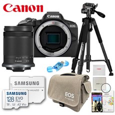캐논 EOS R50+RF-S 18-150mm F3.5-6.3 IS STM/프리미엄 삼각대 패키지 8종세트/128GB/TJ, 블랙