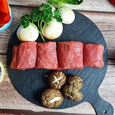 국내산 냉장 돼지 안심 2kg 한돈 생고기 고단백 식단 대용량 수비드, 1cm, 1개