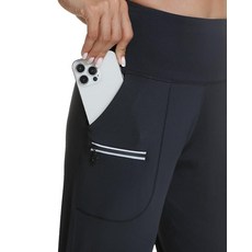 Kcutteyg 주머니가 있는 여성용 조거 팬츠 경량 빠른 건조 운동용 부드러운 바지 체육관 요가 러닝용 블랙 하이라이즈 L, Kcutteyg 주머니가 있는 여성용 조거 팬츠, 경량