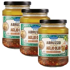 폰타나 아브루초 피칸테 알리오올리오 파스타소스 430g 3개, 1세트