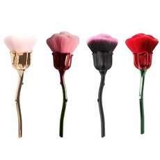 네일 아트 먼지 제거제 클리너 브러시 로즈 파우더 제거 트리밍용 부드러운 청소 (혼합 색상)