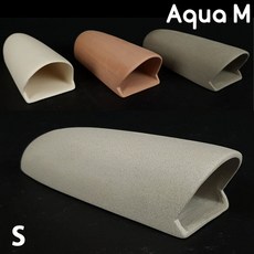 아쿠아엠 D형 (100% 핸드메이드) / 열대어 물고기 관상어 산란상 은신처 놀이터 수족관 어항 수조 장식품 사료 먹이 구피 코리 안시 비파 플레코 시클리드 쉬림프 가재, 브라운, 1개