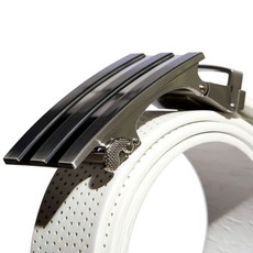 [국내정품] 아디다스 3S 폴리우레탄 노홀 벨트 캐주얼 골프 자동 슬라이딩, 1개, 화이트