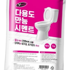브이텍 VT-051 다용도 만능 시멘트 1kg 화장실 보수