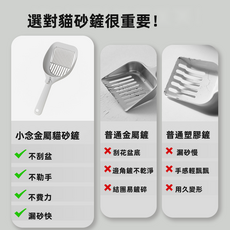 VANLUEE 貓砂鏟 金屬 細孔 二合一 豆腐礦砂過濾, 1個, 如图所示(2135)
