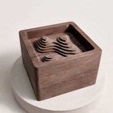 天然木質擴香器 車用家用香薰擺件, 黑胡桃大霧嶺（6x6x4cm）,擴香木 不含精油