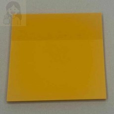 SolSun 투명메모지 옐로우 75x75 점착메모지