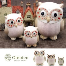 부엉이 장식품 숙녀부엉이 3pcs 세트