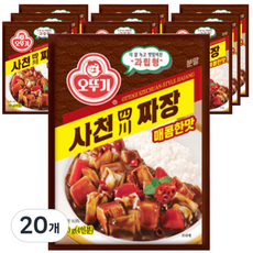 오뚜기 소스 사천짜장 과립형 매콤한맛, 100g, 20개