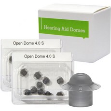 포낙 교체용 보청기 돔 2팩20개 액세서리용 유니버설 돔. 파워 소형 10mm 0.39인치, S, Open Dome