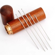 바느질함 원목 바늘통 휴대용 보관케이스