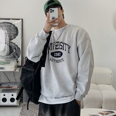 [S-XL] 유니버시티 레터링 오버핏 맨투맨 남녀공용 7color O