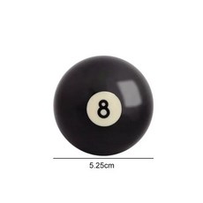 싱글 1개 2 1/4인치 표준 당구공 52.5/57.2mm NO8/NO9 싱글볼 액세서리, 52.5mm black