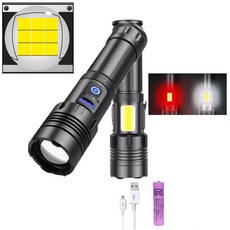 빅세일 xhp100 후레쉬 손전등 낚시 해루질 랜턴 led cob 보조등 등산 캠핑, 1개, xhp100후레쉬+배터리5000