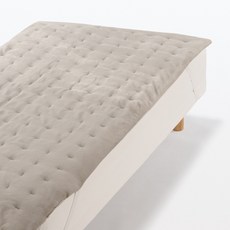 [무인양품] 따뜻한 화이버 두꺼운 깔개 패드 라이트베이지 S