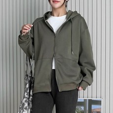 베이직 기본 후드 집업 여성 간절기 아우터 점퍼