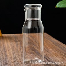 高硼硅玻璃冷水壺, 透明色冷飲瓶, 1個