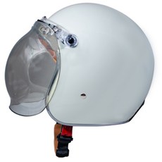 GP-5 復古安全帽 附泡泡鏡片 騎士帽 內襯可拆洗, 淺灰