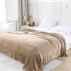 침대 산호 양 털 플란넬 담요 솔리드 블루 핑크 얇은 침대보 소파 커버 가짜 격자 무늬, 6. Shallow camel
