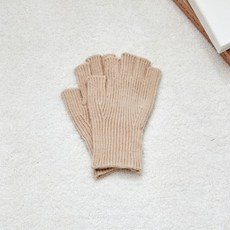 [모던하우스] 핸드폰 사용이 편리한 손가락 뚫린 니트 장갑 베이지 319957