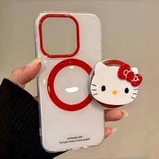 라나즈초이스 헬로키티 마그네틱 케이스 자석 거치대 세트 아이폰