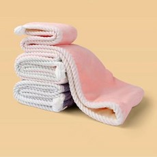 雙層加厚速乾髮帽兒童款，超強吸水寶寶洗頭毛巾，柔軟舒適速乾髮神器, 1個, 隨機顔色四件裝